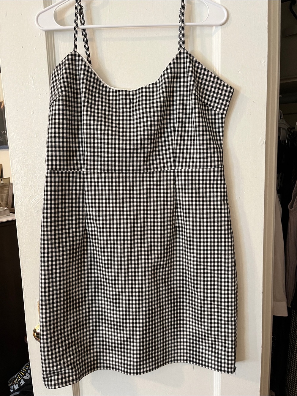 Gingham mini dress